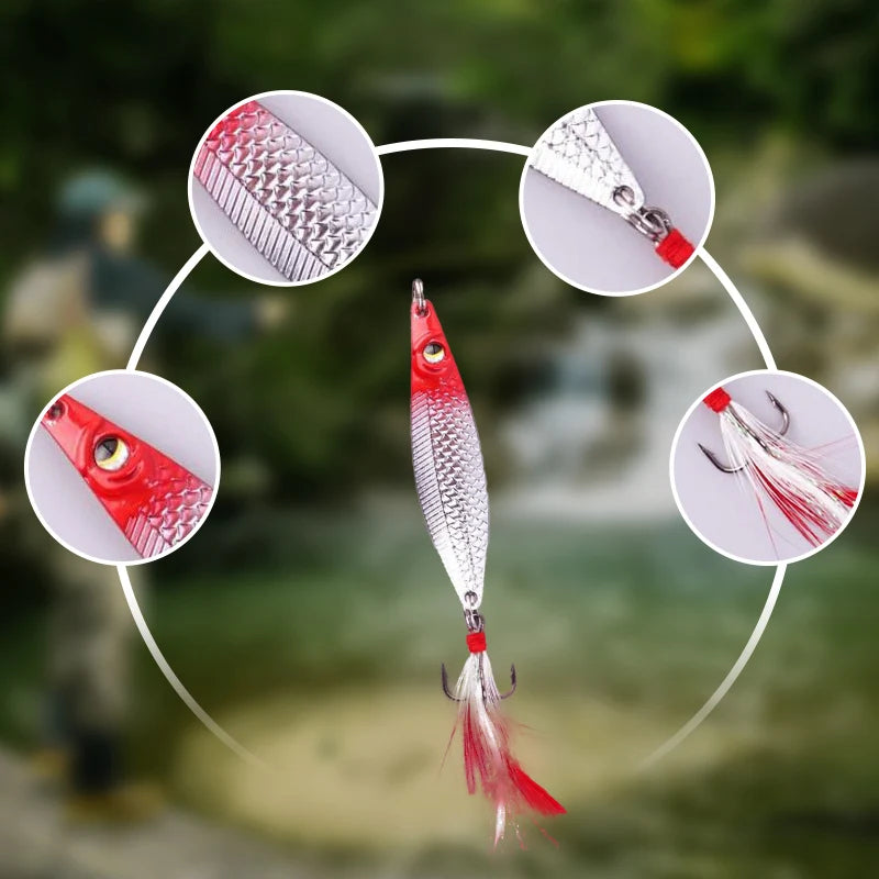 3D Floating Fishing Bait Set with 3 Hooks
