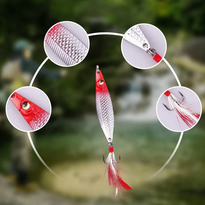 3D Floating Fishing Bait Set with 3 Hooks