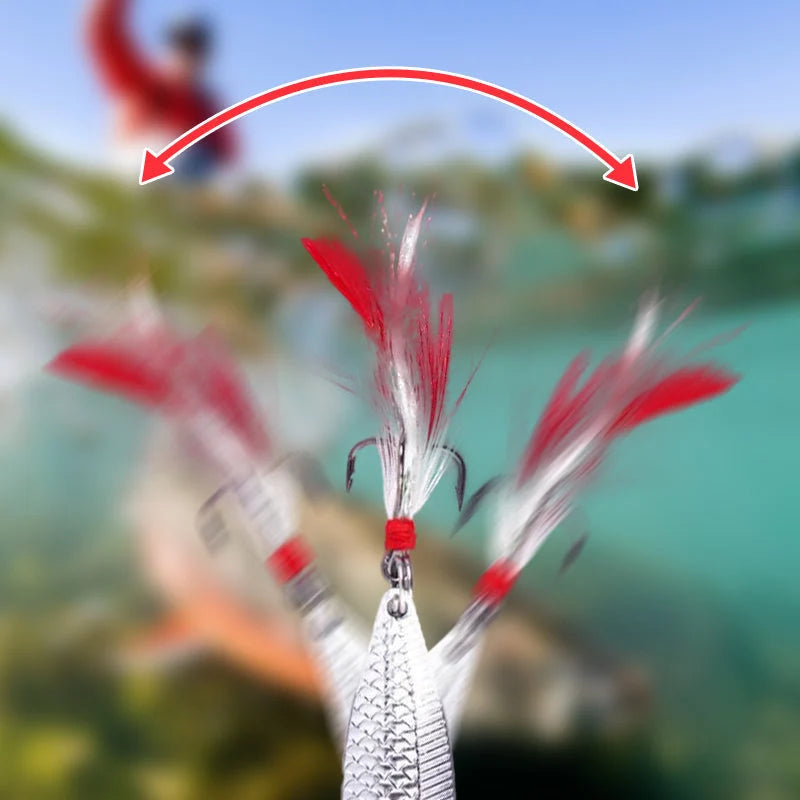 3D Floating Fishing Bait Set with 3 Hooks