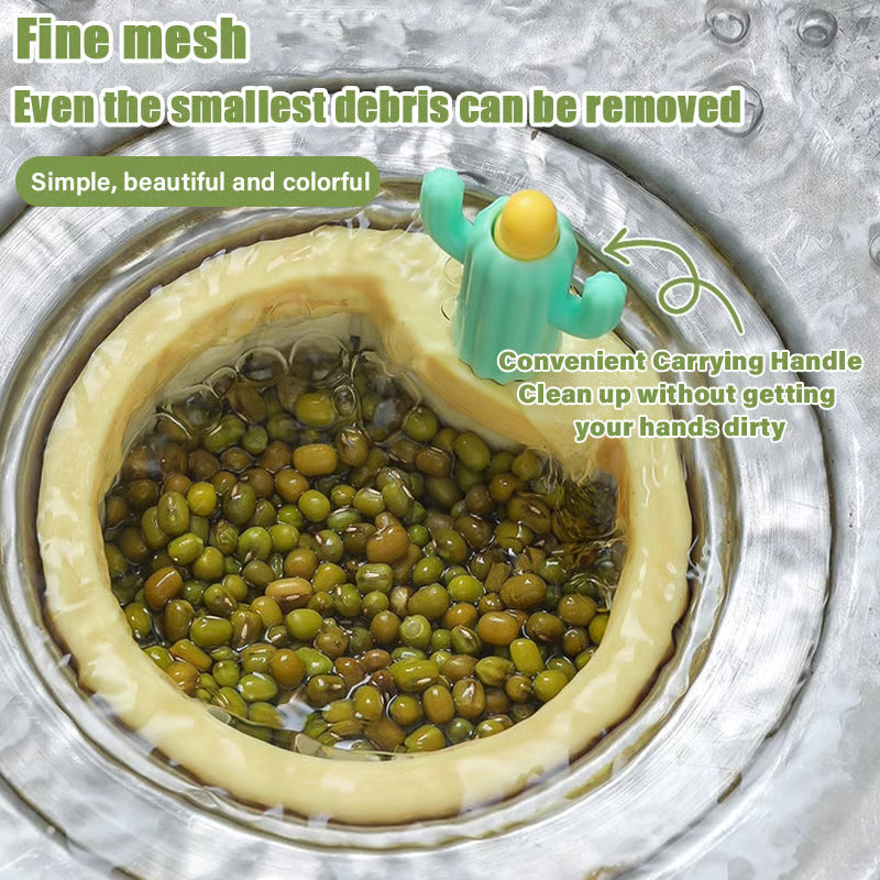 Push-Clean Kitchen Sink Strainer