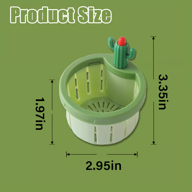 Push-Clean Kitchen Sink Strainer