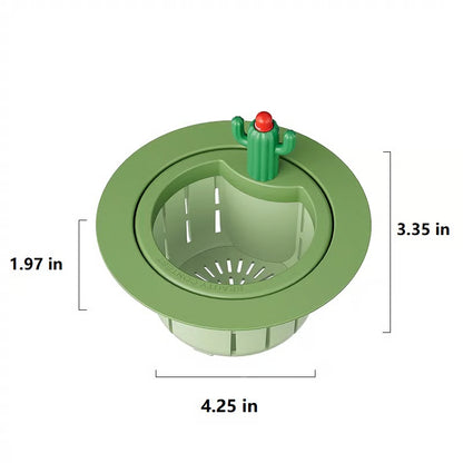 Push-Clean Kitchen Sink Strainer