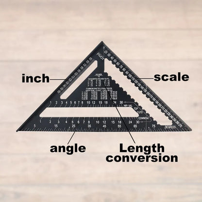 Woodworking Triangle Ruler