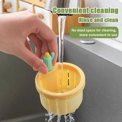 Push-Clean Kitchen Sink Strainer
