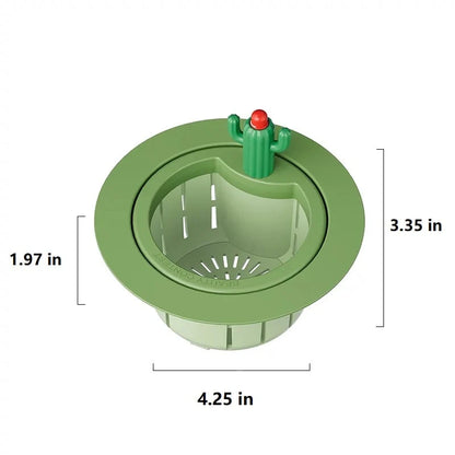 Push-Clean Kitchen Sink Strainer